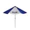 9ft. Blue & White Ford Outdoor Umbrella with Hand Crank & Tilt